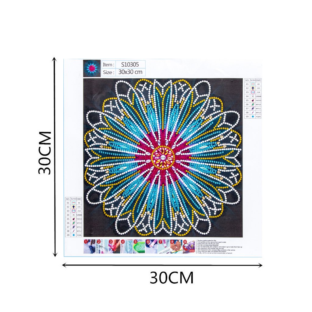 Verbijsterend Mandala Kunst gedeeltelijke package - speciaal Diamonds