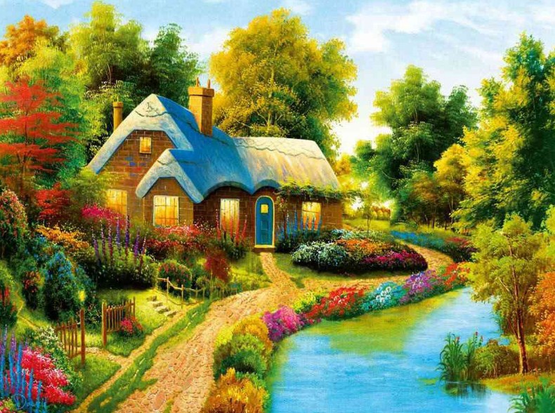 Beautiful House Paint by Diamonds