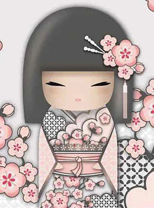 Beautiful Kokeshi Doll Diamond Painting