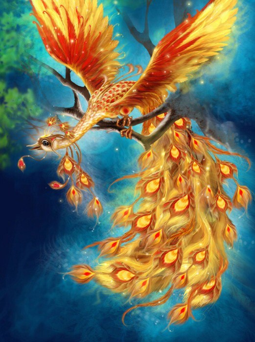 Beautiful Phoenix Paint by Diamonds
