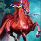 Beautiful Red Horse Diamond Painting Kit