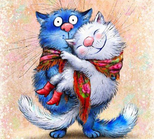 Cats in Love Diamond Painting