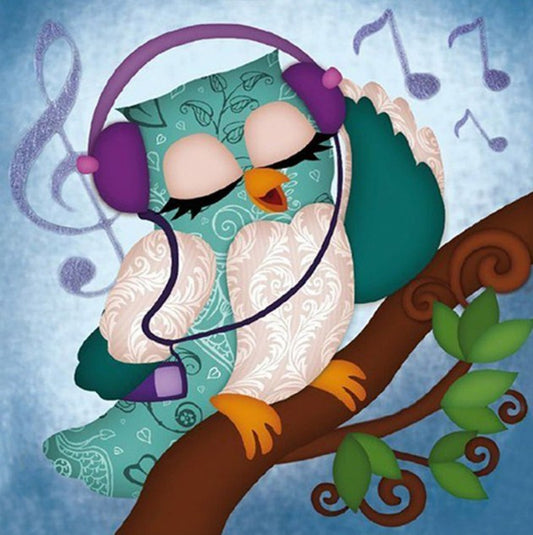 Cartoon Owl Diamond Painting Kit