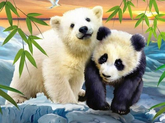 Cute Panda & Polar Bear Painting Kit