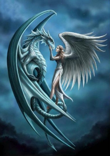 Dragon & Angel Paint by Diamonds