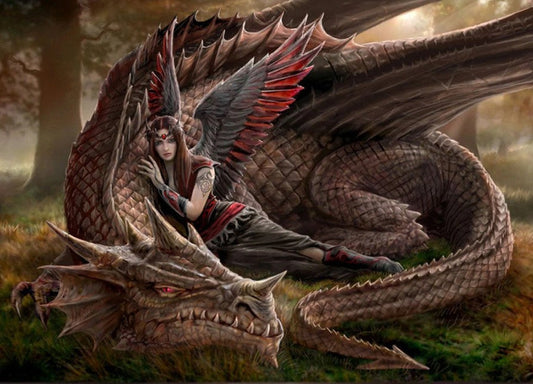 Dragon & Queen Paint by Diamonds