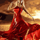 Gorgeous Lady in Fields Diamond Painting
