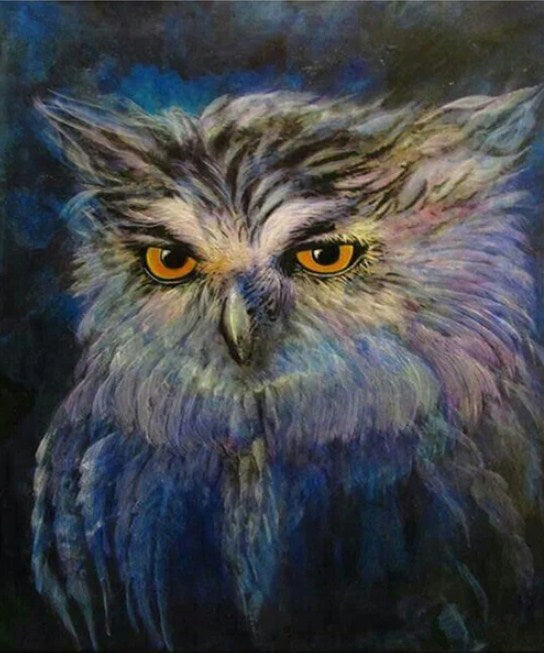 Great Horned Owl Diamond Painting Kit