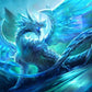 Ice Crystal dragon Diamond Painting Kit
