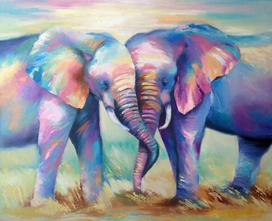 Loving Elephants Diamond Painting Kit