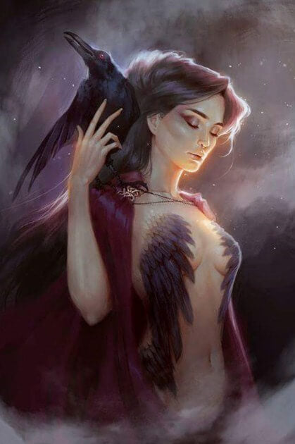 Raven Goddess Diamond Painting
