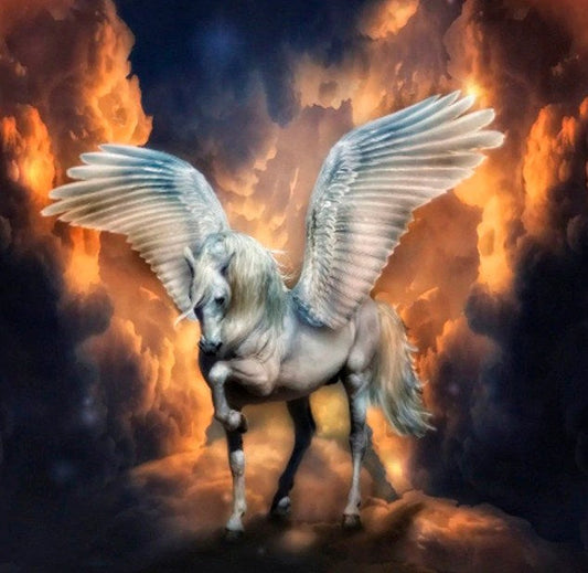 Pegasus Fire Paint by Diamonds