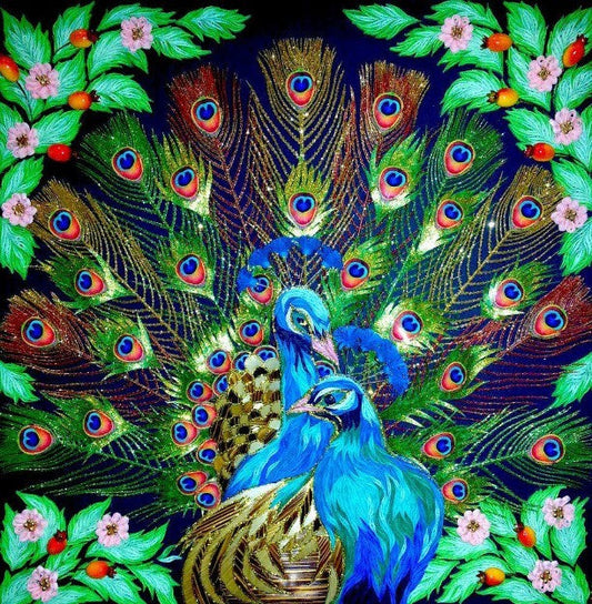 Pretty Peacocks Paint by Diamonds