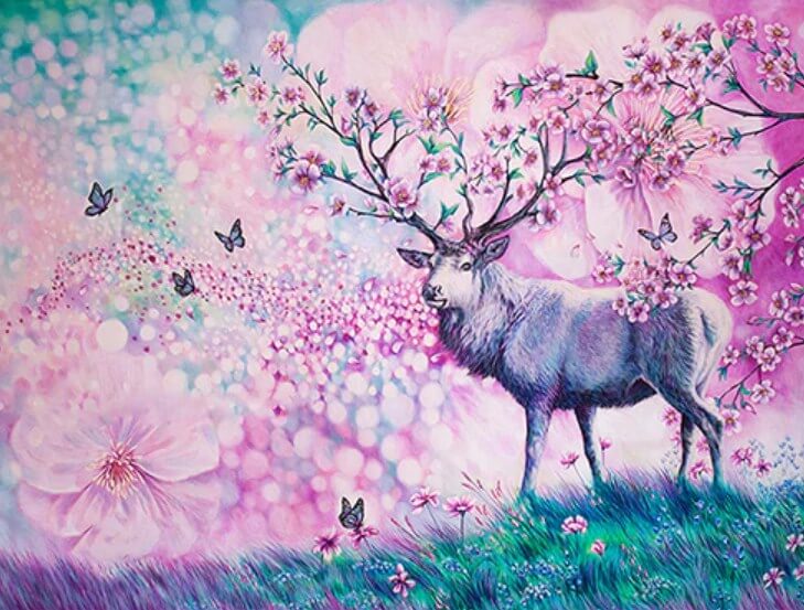 Reindeer Paint by Diamonds