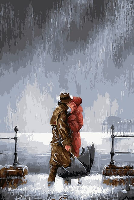 Couple Kissing Diamond Painting Kit