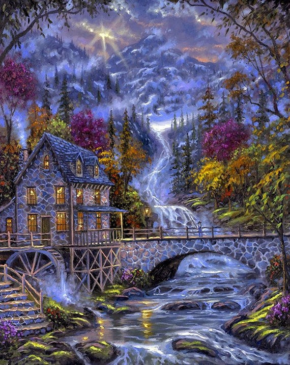 Water Mill Paint by Diamonds