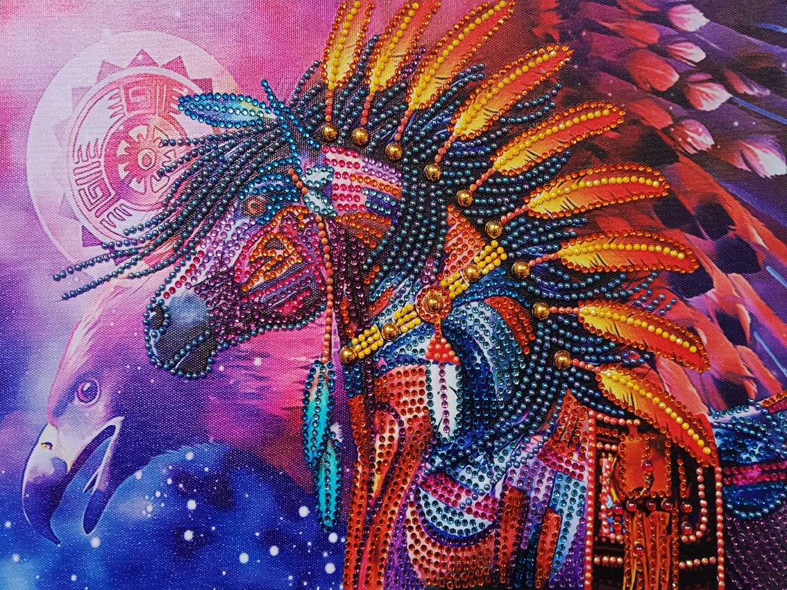Indiaan paard speciaal diamond painting