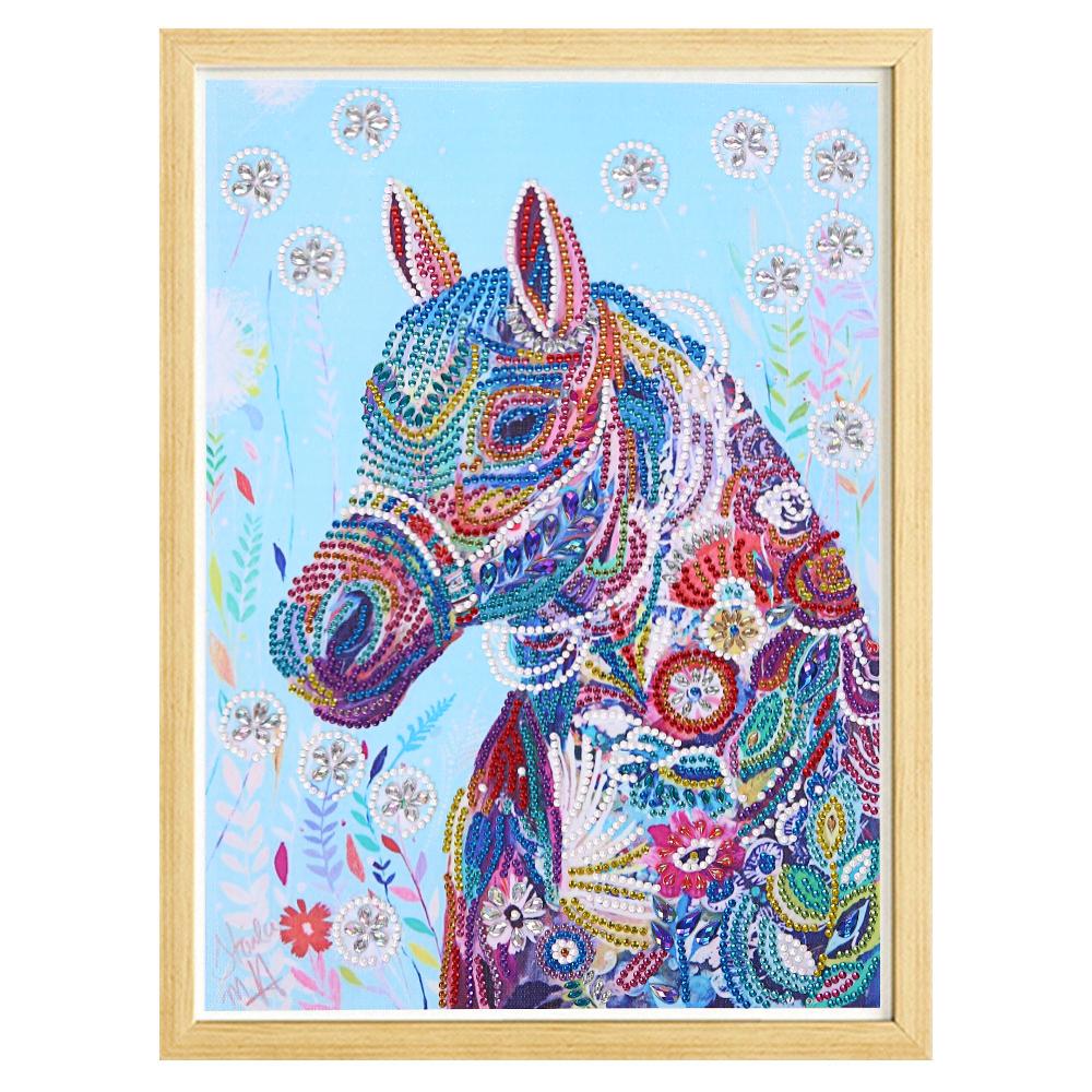 Kleurrijk Paard - speciaal diamond painting