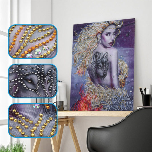 5D DIY Diamond Painting Wolf, Plant Diamond Art Kits 5D DIY Diamond Painting Wolf, Plant Diamond Art Kits