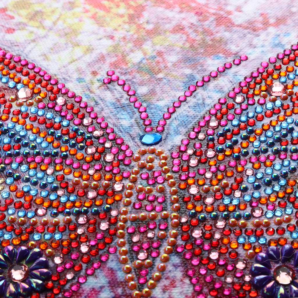 Kleurrijk Vlinder - speciaal diamond painting