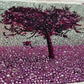 Paarse liefdeshKunstboom - speciaal diamond painting