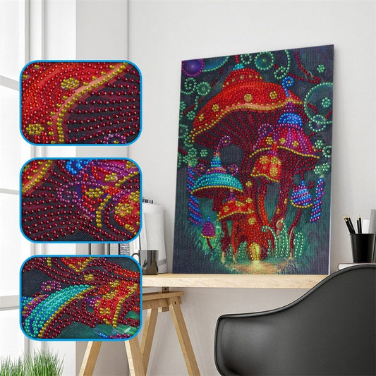 Rode Paddestoelen Knutselen - speciaal diamond painting