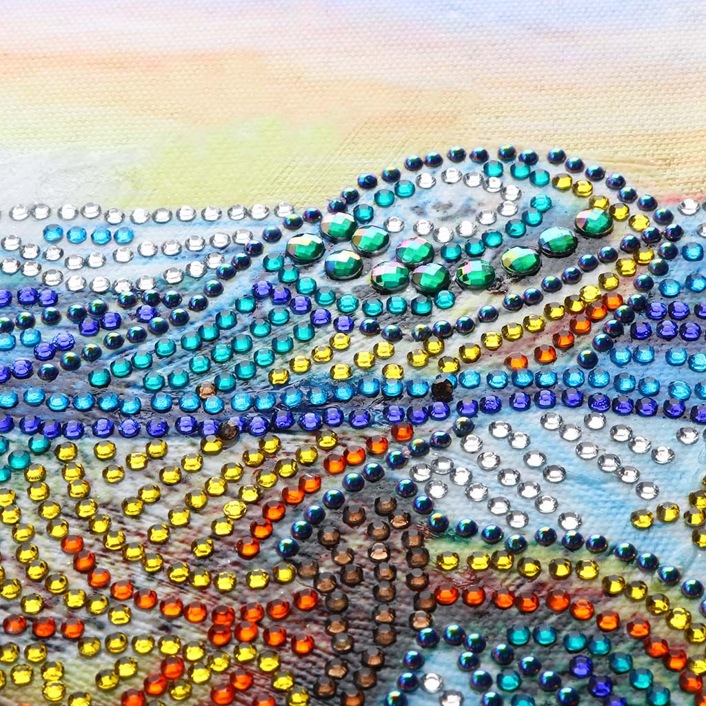Schildpad in het zeegezicht - speciaal diamond painting