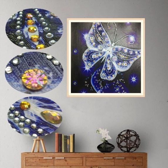 kristallen vlinder - speciaal diamond painting