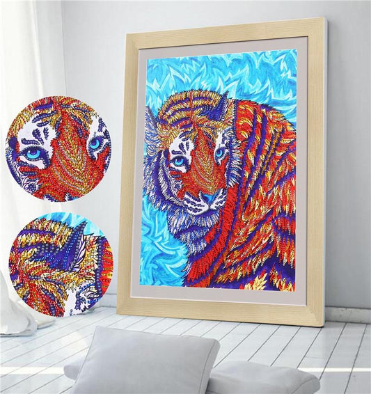 Prachtige wilde tijger - speciaal diamond painting