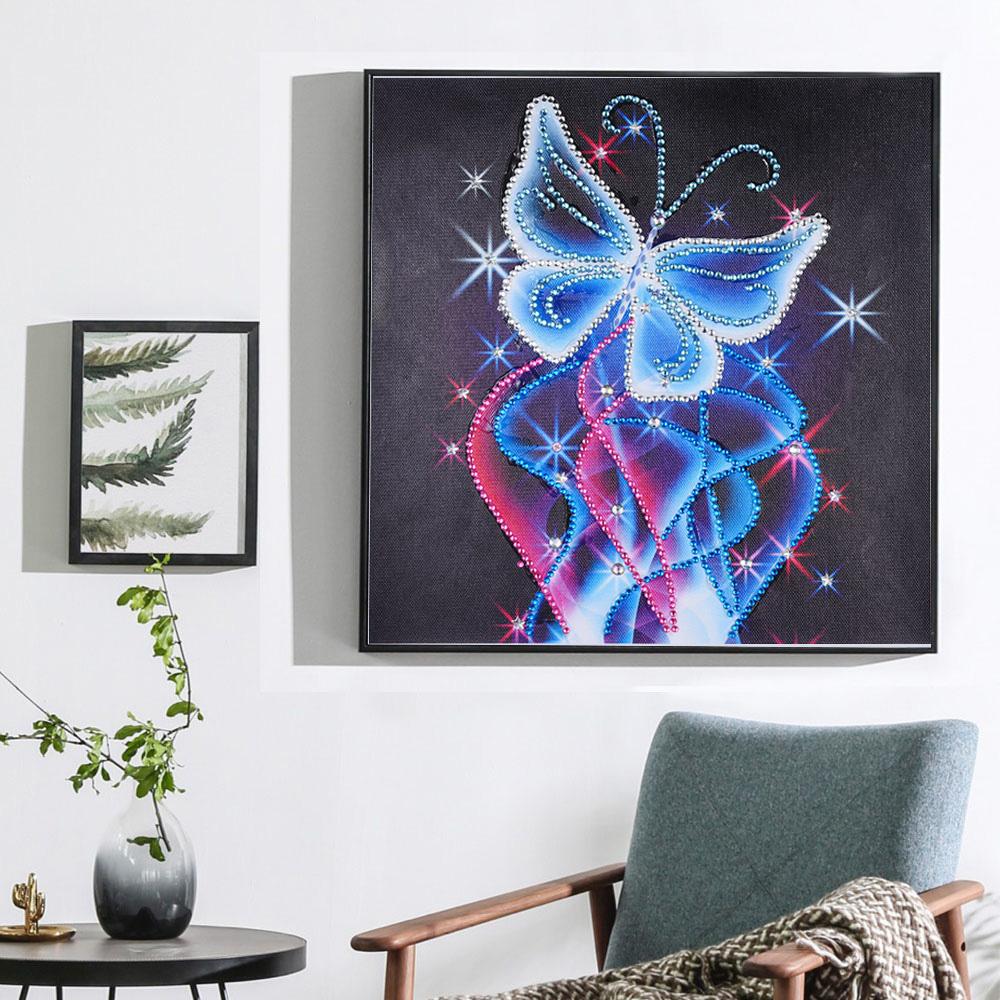 Neon vlinderkristal - speciaal diamond painting