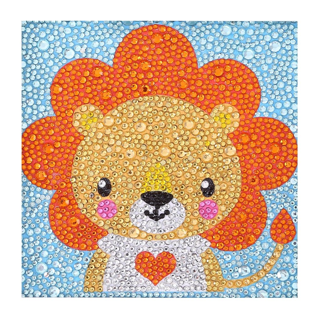 schattige kleine leeuw - speciaal diamond painting
