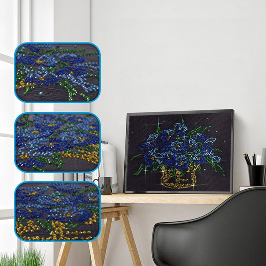 Een vaas vol bloemen  - speciaal diamond painting