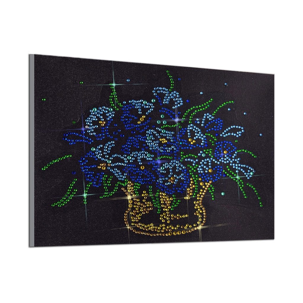 Een vaas vol bloemen  - speciaal diamond painting