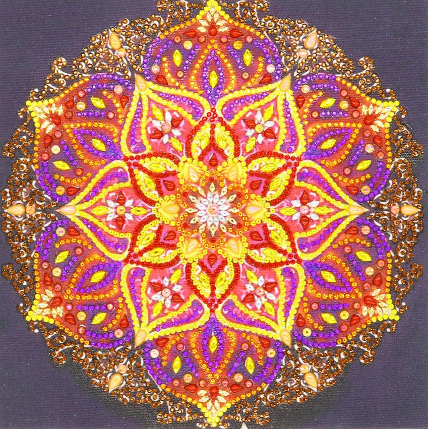 Vuur Mandala - speciaal diamond painting