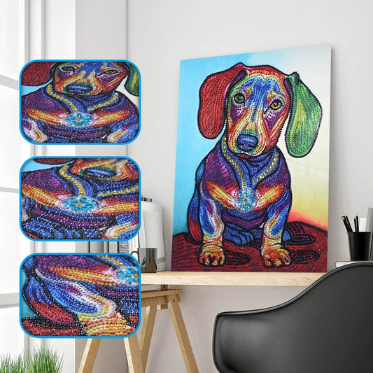 Schattige puppy - speciaal diamond painting