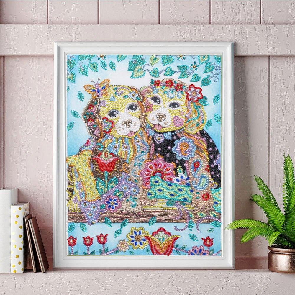 Schattige puppy's - speciaal diamond painting