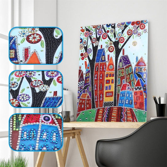 Stadslandschap - speciaal diamond painting