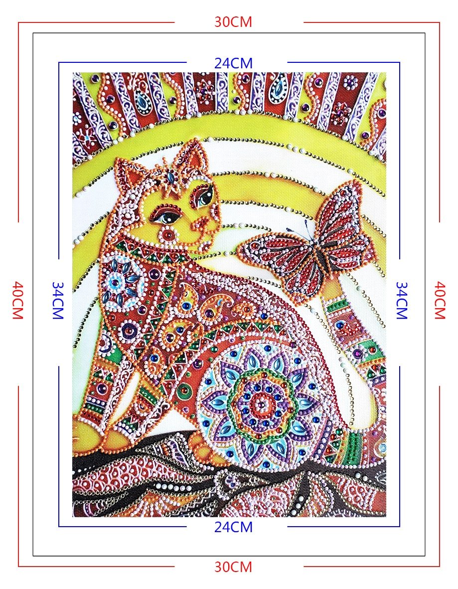 Egyptische kat - speciaal diamond painting