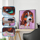 Schattige bruine hond - speciaal diamond painting