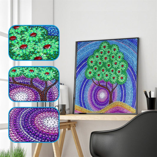 Groene Boom Bos - speciaal diamond painting