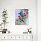 Papegaaien in de boom - speciaal diamond painting