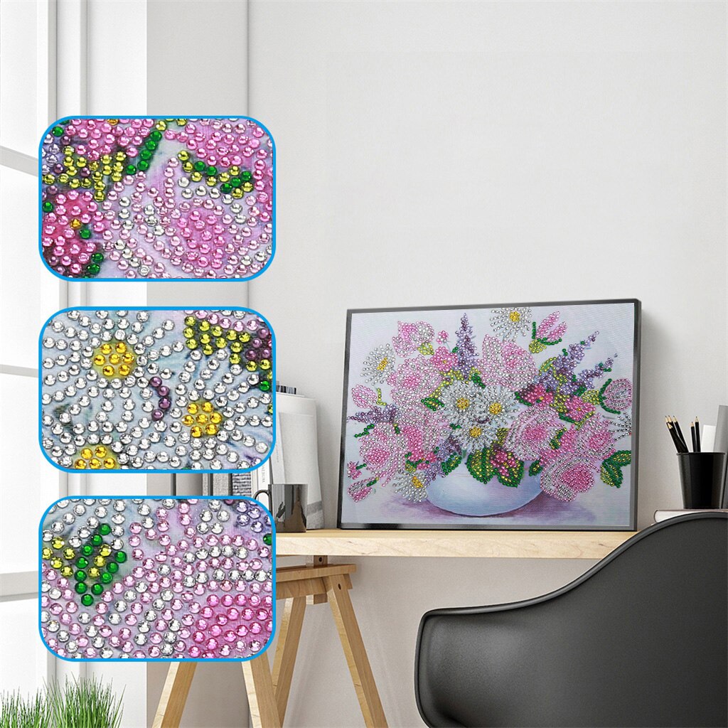 Vaas met bloemen - speciaal diamond painting