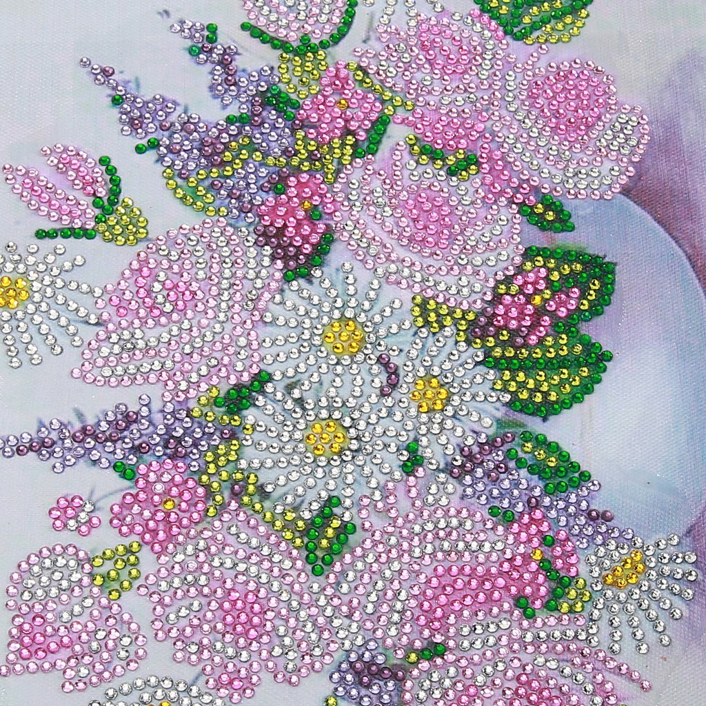 Vaas met bloemen - speciaal diamond painting