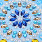 Blauwe Mandala speciaal diamond painting