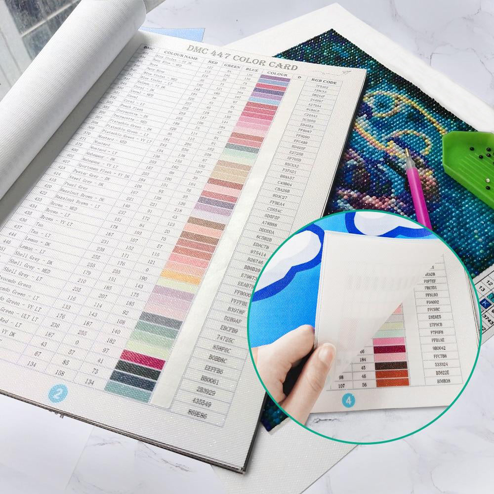 Diamond Painting Color Codes Booklet