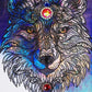 wolf diamond painting kit