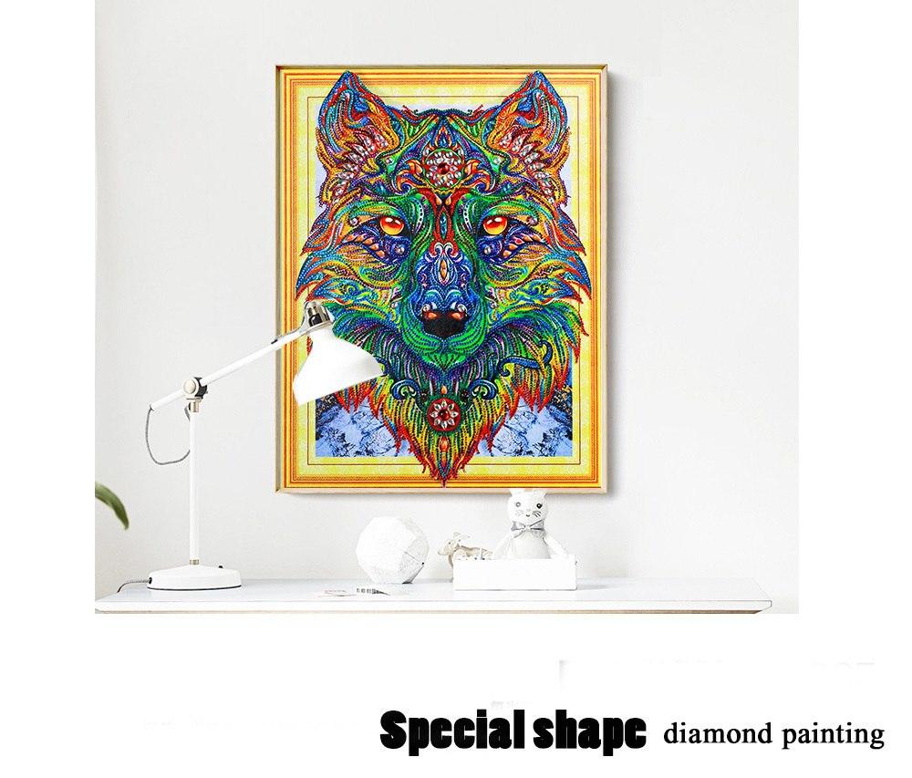 Speciaal gevormde Wold diamond painting set