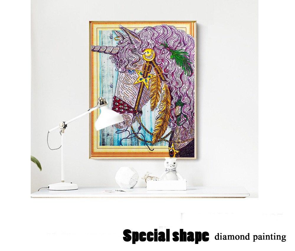 Volwassen Eenhoorn speciaal diamond painting