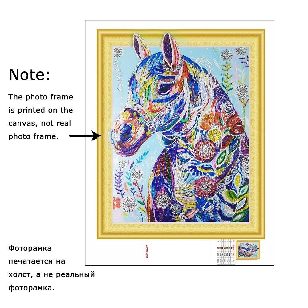 Kleurrijk paard speciaal diamond painting