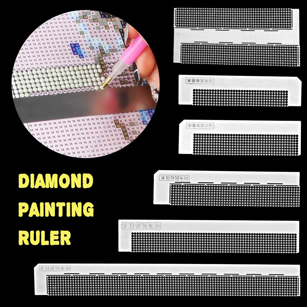 Anti-aanbak liniaal voor Diamond Painting